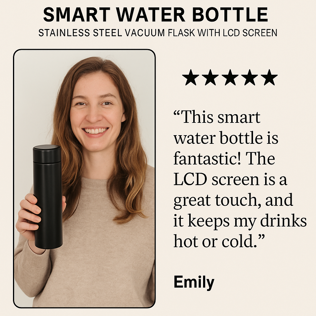 Premium Smart Water Bottle Vacuum Flask