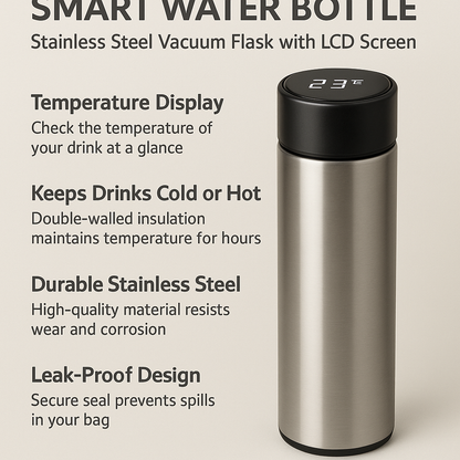 Premium Smart Water Bottle Vacuum Flask